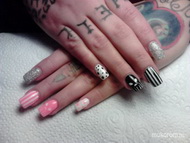 Best Nails - pink fekete