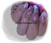 Zselés akril virággal