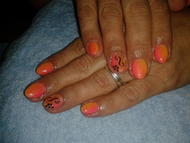 színátmenet világítós zseléből