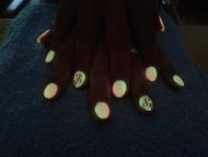 színátmenet világítós zseléből