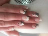 francia fekete mintaval