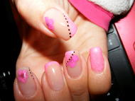 rózsaszín szárított virággal