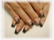 fekete fehér indás