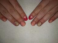 Zselé akril mintával