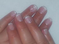 Best Nails - Csillogó francia szalonköröm