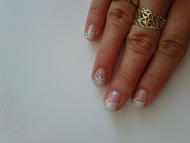 Best Nails - mini csillogó francia