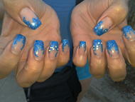 Best Nails - kék csillám