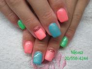 Színes matt gyűrűs ujjal