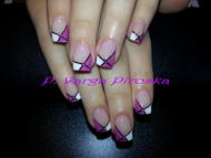 Zselé akril és strasszok