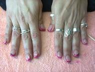 Bordó zselé körmök