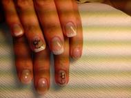 Épített zselés francia