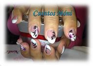 Gum Gel virág díszitéssel