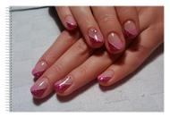 rózsaszín csillámos köves 