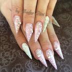 Rózsaszín stiletto 