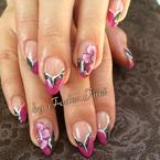 Pink fekete csillámos