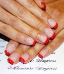Red French Nails 