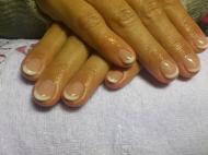 Egyszerű sima fehér francia