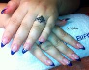 Best Nails - kék francia