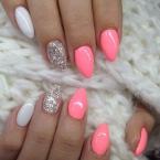 Best Nails - Csillámos korall