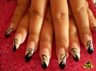 Best Nails - fekete fehér