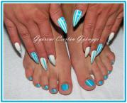 Blue nail