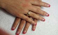 Best Nails - Piros francia széllel