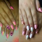 4hetes lenövés és a köröm töltés után