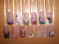 zselésköröm minták