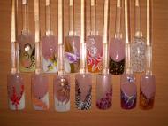 zselésköröm minták