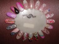 zselésköröm minták