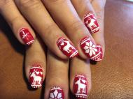 Norvég mintás körmök