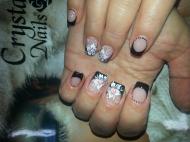 Best Nails - Fekete virágos