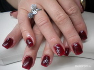 bordó zselés lakkozás