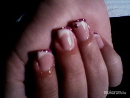 Épített zselé (lila csillámmal)