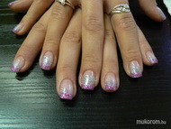 sötétrózsa-ezüst csillám