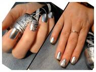 Best Nails - Ezüst körmök 