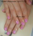 mini zselé körömerősítés