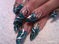 Best Nails - kék ezüst  fekete