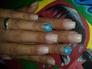 Best Nails - Beby boomer akril virágokkal 