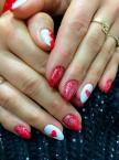 Best Nails - piros szívecskés