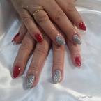 Piros és csillámos