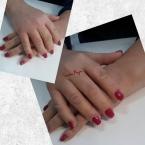 Bordó és gyöngyök