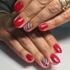 Piros ezüst csillámmal