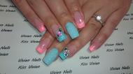 Best Nails - Türkiz és barack