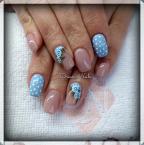 Best Nails - Blue roses