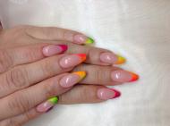 Műköröm ombre véggel