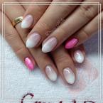 Best Nails - Babyboomer pink drazséval