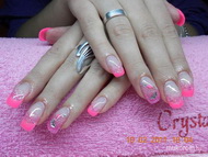 Neon rózsaszín hálóval