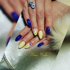 Blue and yellow
