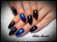 matt fekete chrom porral